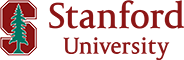 The Stanford University logo featuring a stylized red 'S' with a green tree and 'Stanford University' text in red.