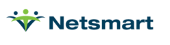 Netsmart company logo featuring a stylized green and blue human figure with the word 'Netsmart' in blue text.