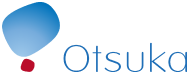 The logo of Otsuka Pharmaceutical featuring a blue and red abstract shape and the company name 'Otsuka' in blue text.