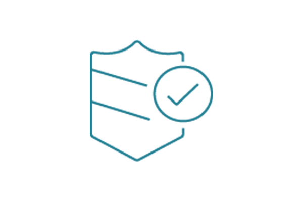 An icon representing machine learning in healthcare, depicted by a stylized medical document with a cross and a computational network diagram on a blue background.