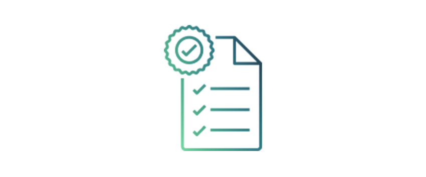 A rectangle with a vertical gradient from light green to dark teal, used as a visual asset in the AI/ML and machine learning health product category on the AWS website.