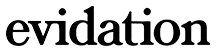 Evidation logo in black text on a transparent background