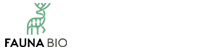Fauna Bio company logo with stylized horizontal lines in shades of green and blue above the company name.