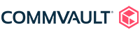Commvault company logo with stylized hexagon icon
