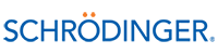Schrödinger logo in blue text with orange umlaut above the 'O'.