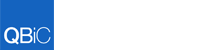 Logo for the Quantitative Biology Center (QBIC), featuring the text 'QBiC' in white on a blue square background.