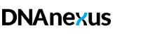 The DNAnexus logo featuring stylized text with a blue 'x' element.