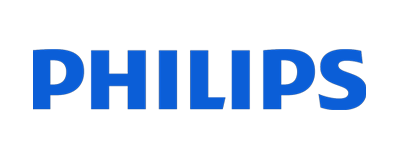 Philips logo in bold blue text.