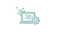 A small square with a gradient transitioning from green to blue.