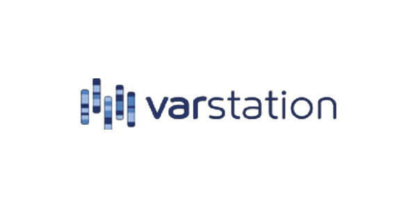 Logo for Varstation, a platform associated with machine learning and health solutions.