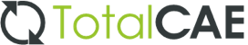 Logo for TotalCAE, featuring the company name in stylized text.