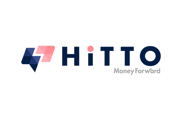 Logo image for HiTTO by Money Forward, featuring stylized text and branding elements.