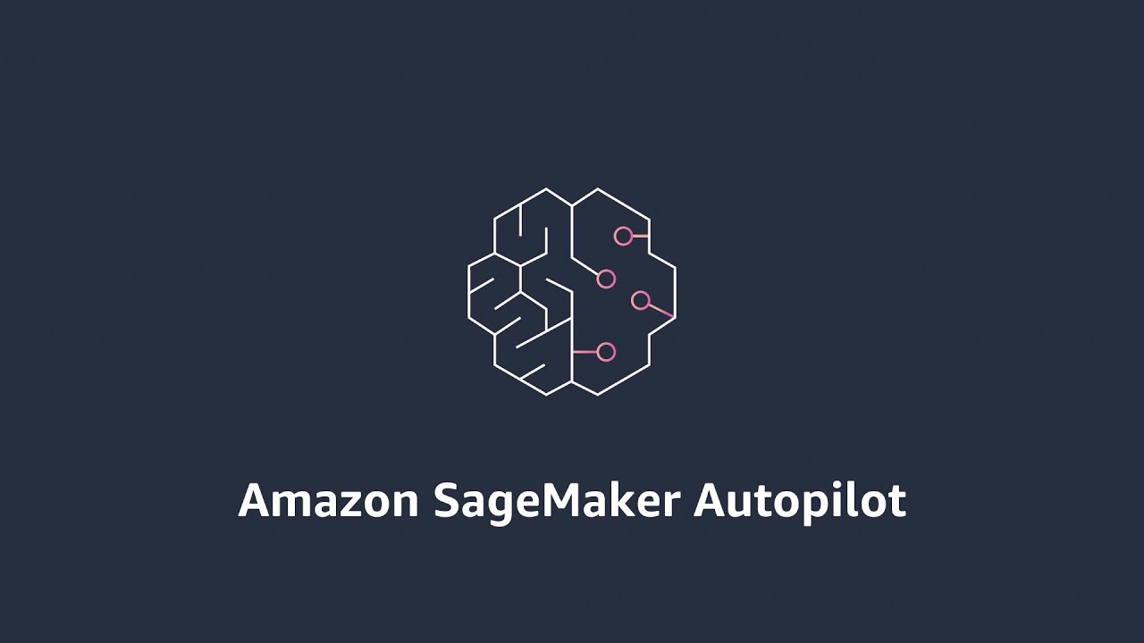 YouTube thumbnail featuring the Amazon SageMaker Autopilot logo on a dark background with the text 'Amazon SageMaker Autopilot'.
