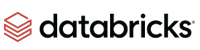 "Databricks logo with a red stacked cube icon."