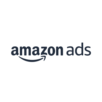 "Amazon Ads logo with the Amazon arrow underlining 'azon'."