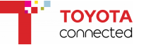 The logo of Toyota Connected, featuring a stylized 'T' with colorful pixels and the word 'TOYOTA' in red.