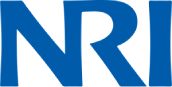 NRI blue logo in bold sans-serif typeface.