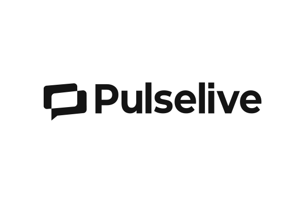 Pulselive logo with black text on a transparent background