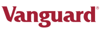 The official Vanguard logo in red text on a transparent background.