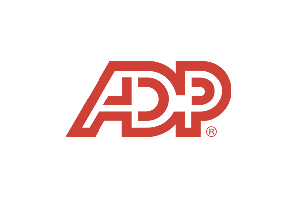 ADP Inc. red logo centered on a white background.