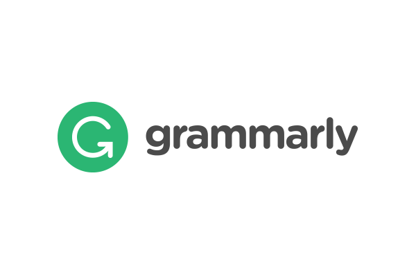 Grammarly logo featuring a green 'G' icon and the word 'grammarly' in black text.