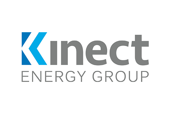 Logo of Kinect Energy Group featuring the text 'Kinect Energy Group' with a stylized blue 'K'.