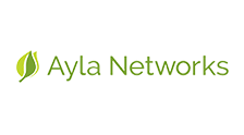 Ayla Networks logo in green text with a leaf icon.