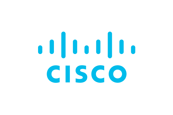 The Cisco logo featuring the company's name in blue with a stylized bridge design above it.