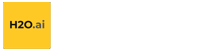 "Logo of H2O.ai with black text on a yellow background."