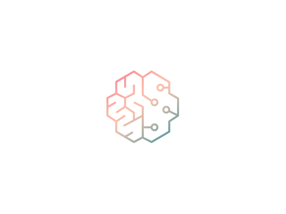 Gradient square transitioning from pink to teal.