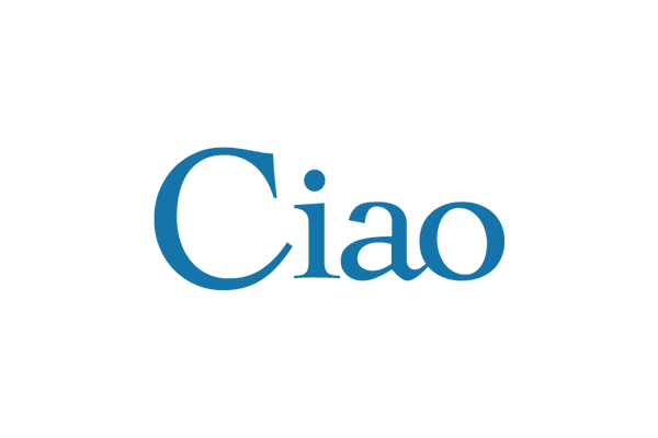 Logo image with the word 'Ciao' in blue text on a white background.