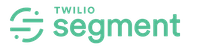 The logo for Twilio Segment, featuring the company's name and branding.