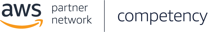 Logo of the AWS Partner Network Competency, featuring the AWS logo and the words 'partner network' and 'competency'.
