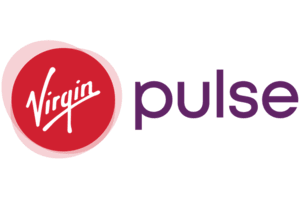The logo for Virgin Pulse, featuring a red circle with the word 'Virgin' and the word 'pulse' in purple text.