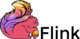 Apache Flink logo featuring a stylized pink and orange squirrel next to the text 'Flink'.