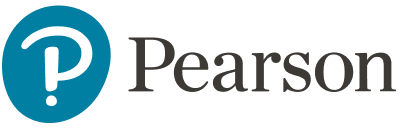 The Pearson company logo with a stylized 'P' inside a blue oval, followed by the word 'Pearson' in black text.