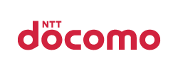 The logo of NTT Docomo, displayed in red text on a white background.