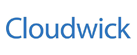 Cloudwick logo with blue text on a white background