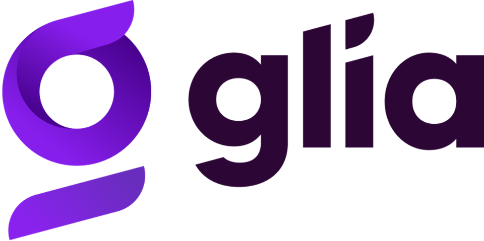 Glia purple logo with transparent background