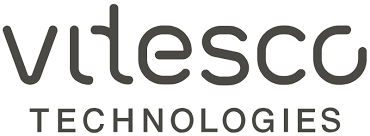 Logo for Vitesco Technologies with the company name in stylized text.