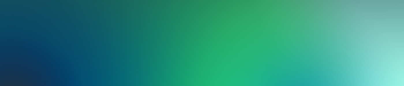A smooth abstract background featuring a gradient transition from deep blue on the left to vibrant green and teal on the right.