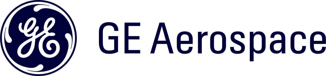The logo of GE Aerospace featuring the GE emblem and the words 'GE Aerospace' in a modern font.