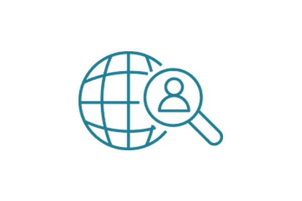 A teal-colored flat icon depicting a simple bar chart, representing analytics or data visualization.