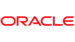 The Oracle logo displayed in bold red text on a transparent background.