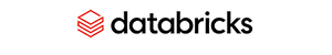 Horizontal logo of Databricks featuring the Databricks icon and company name.