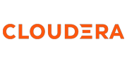 Cloudera logo in bold orange text.