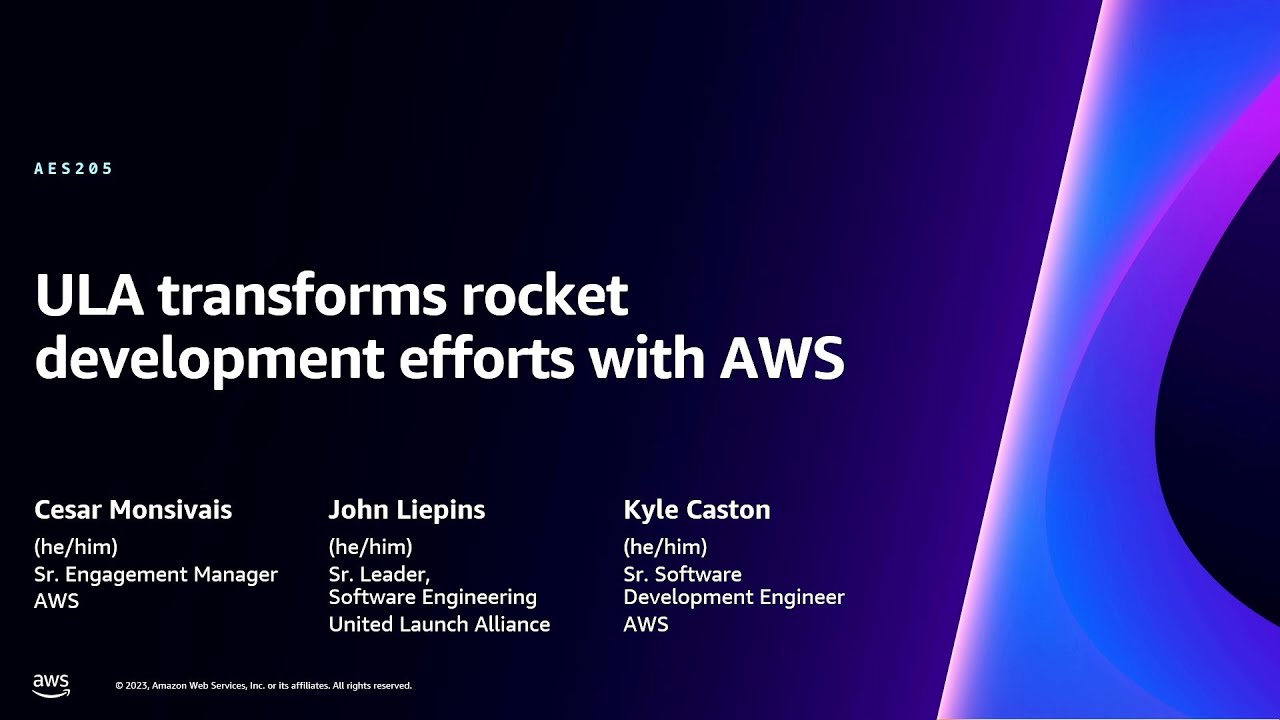 aws 2023 re:Invent ULA transforms rocket development