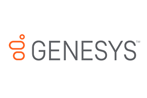 The Genesys logo featuring an abstract orange icon and the word 'GENESYS' in gray text.