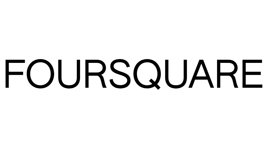 Foursquare logo in black text on a white background.