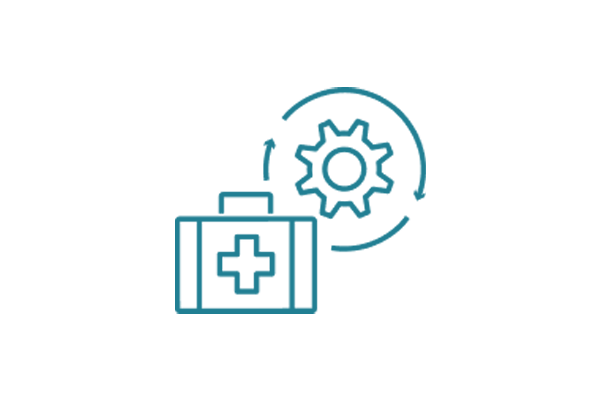 A teal icon representing operations analytics. The image features an abstract design related to operations or analytics, commonly used for AWS analytics product categories.